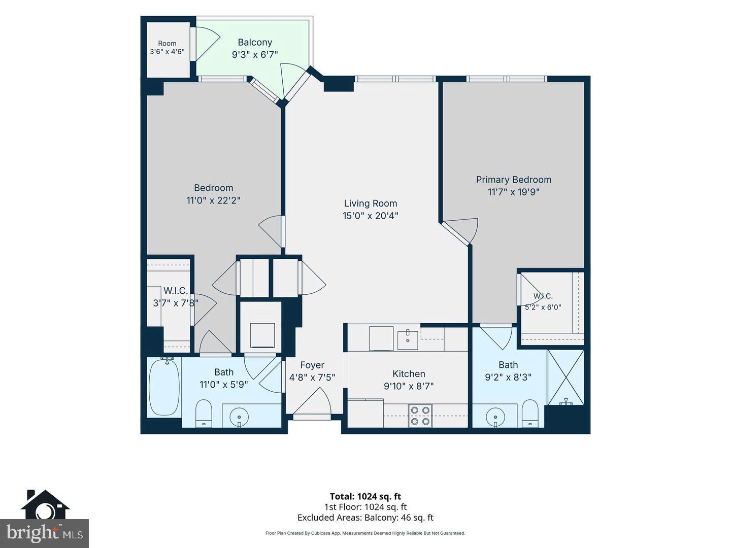 11800 Sunset Hills Road, Unit 202 Reston, VA 20190 - Photo 62 of 62 Floor plan