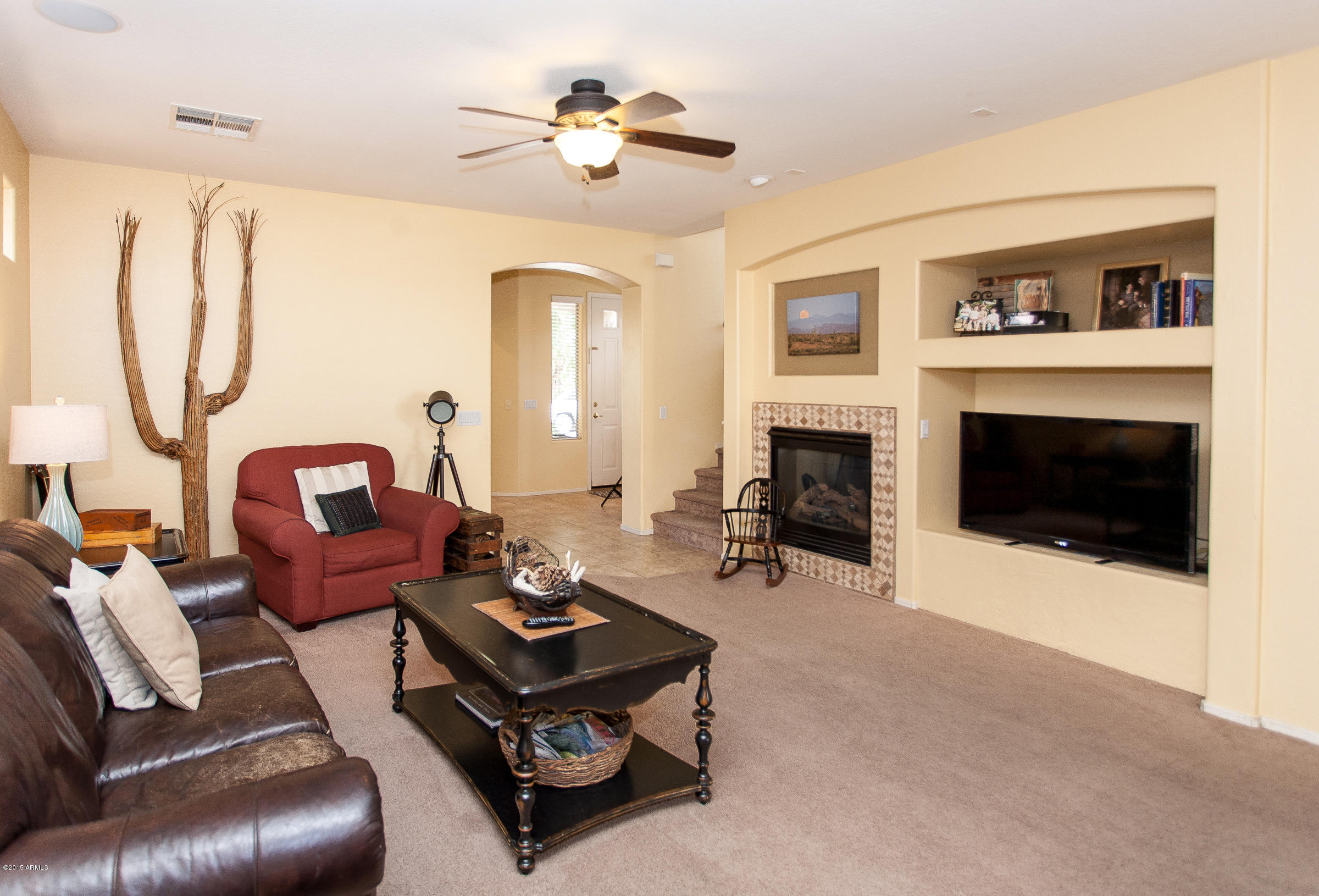 2629 West Florentine Road Phoenix, AZ 85086 - Photo 3 of 45 Living Room Fireplace