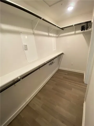 a view of a walk in closet