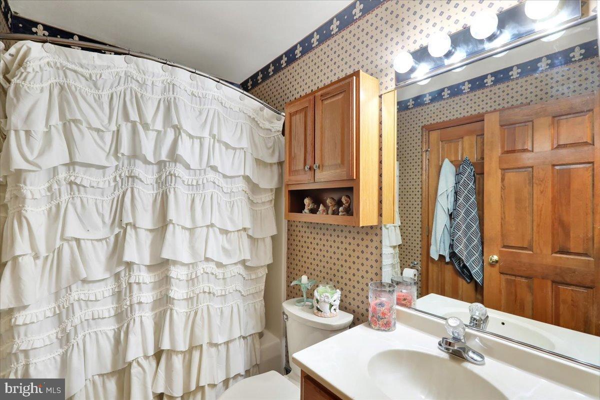 23 Laura Court Sinking Spring, PA 19608 - Photo 43 of 67 a bathroom with a sink and a mirror