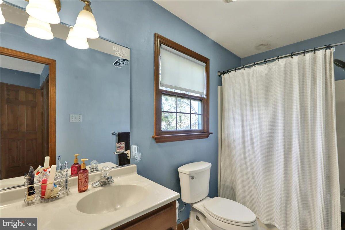 23 Laura Court Sinking Spring, PA 19608 - Photo 46 of 67 a bathroom with a sink vanity mirror and toilet