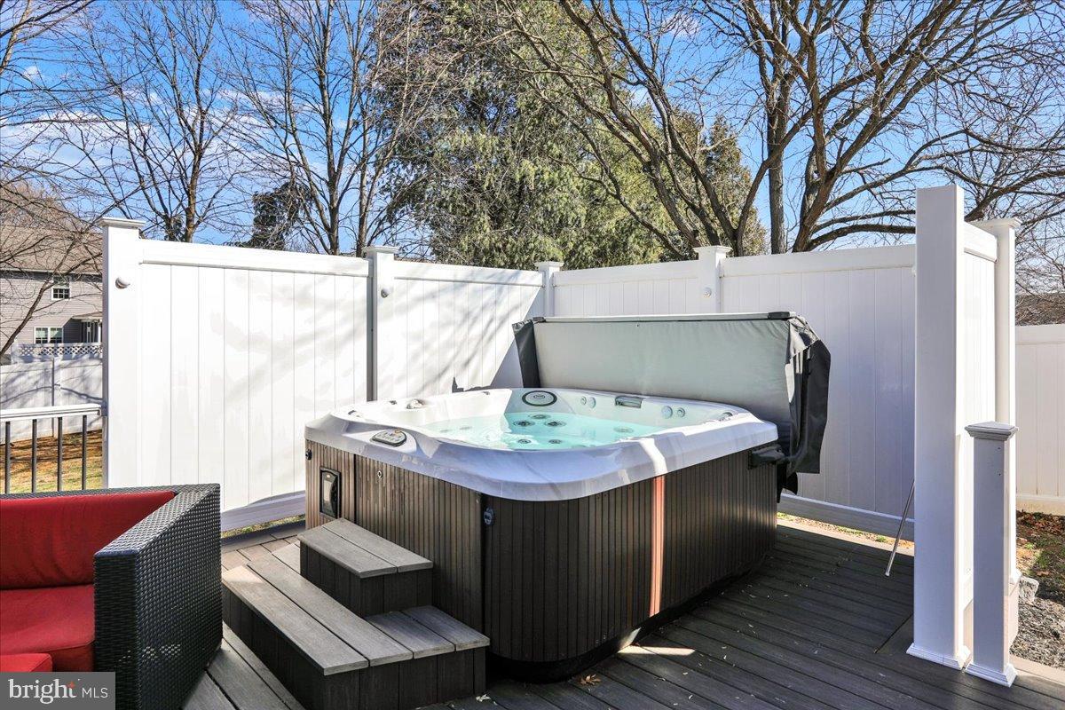 23 Laura Court Sinking Spring, PA 19608 - Photo 57 of 67 a view of a balcony with furniture and wooden floor