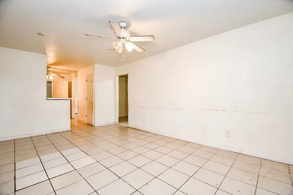 a view of an empty room