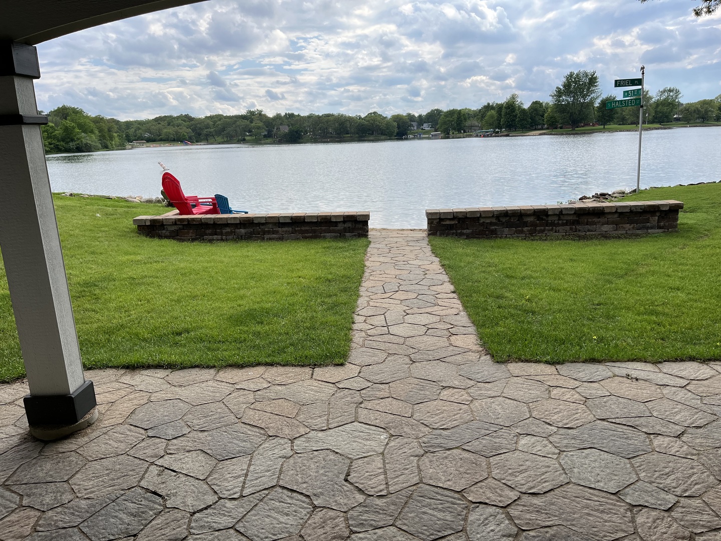 117 Comanche Trail Loda, IL 60948 - Photo 3 of 21 a view of a lake with a yard