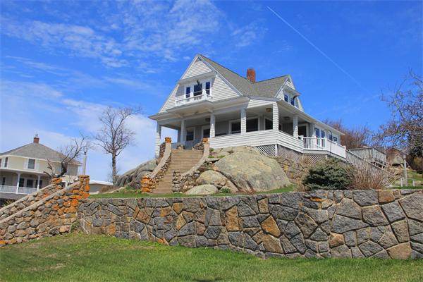 8 Salt Island Road Gloucester, MA 01930 - Photo 6 of 20 a front view of a house with garden