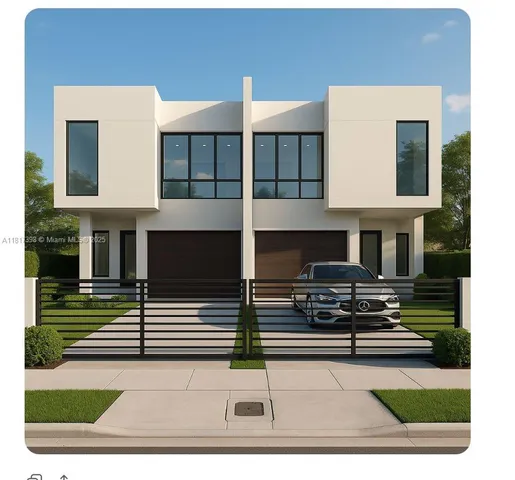 a view of kitchen with microwave and refrigerator