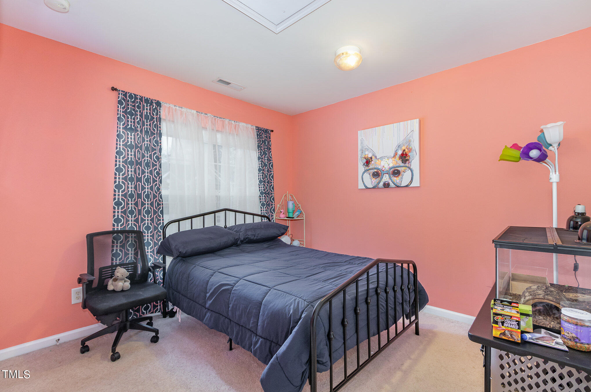 1665 Snow Mass Way Durham, NC 27713 - Photo 25 of 34 a bedroom with a bed and a workspace