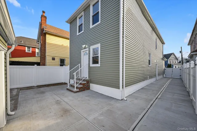 a view of a house with many windows