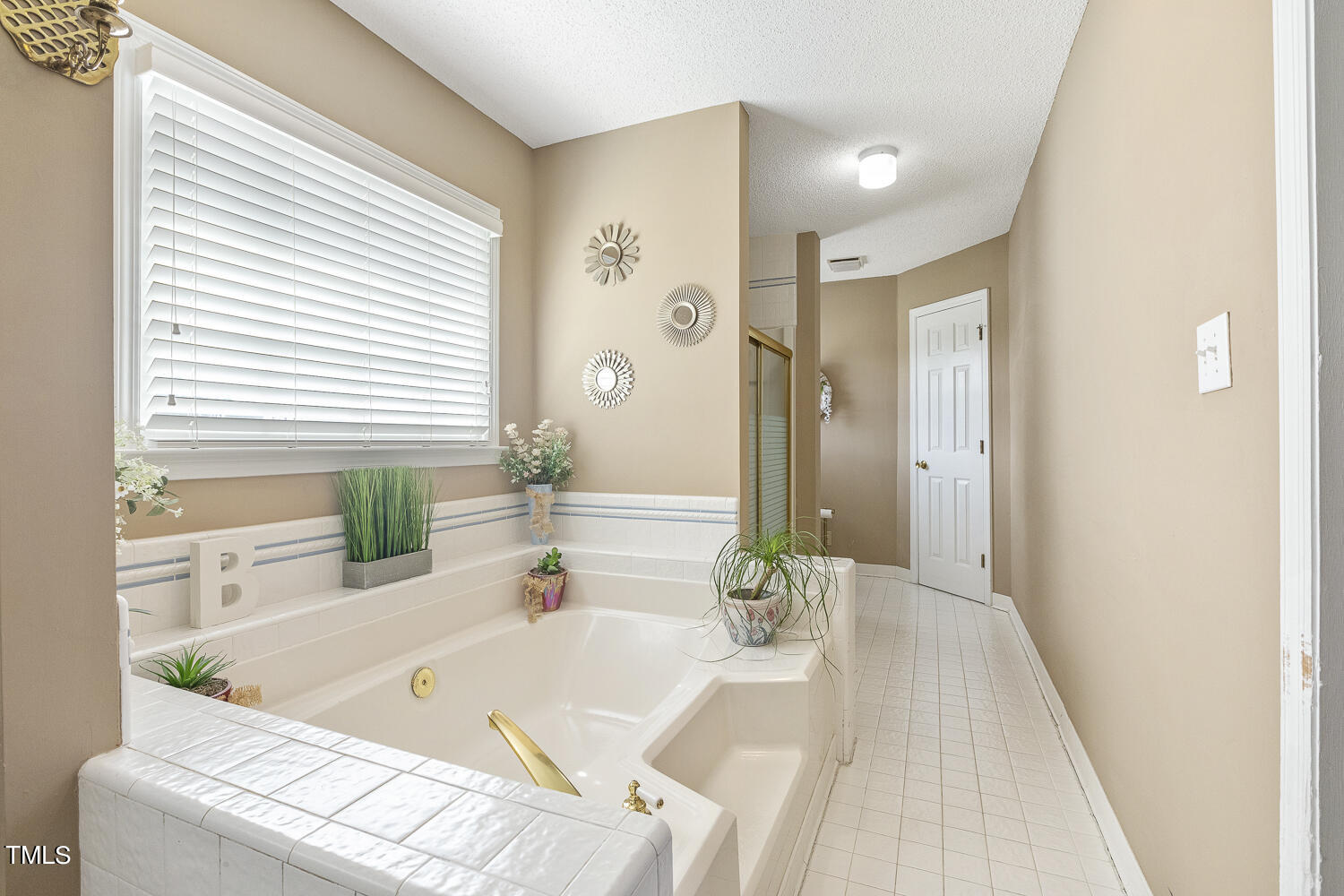 195 Williams Road Coats, NC 27521 - Photo 30 of 100 a bathroom with a tub a sink and a large mirror