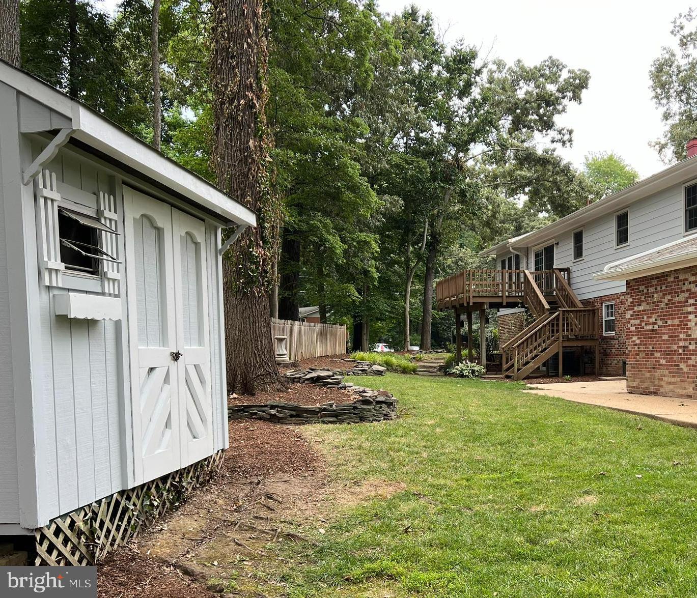 9117 Cherrytree Drive Alexandria, VA 22309 - Photo 37 of 38 Backyard view from shed