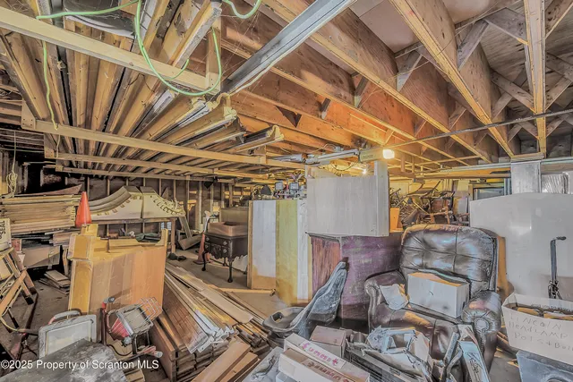 a room with storage and utility