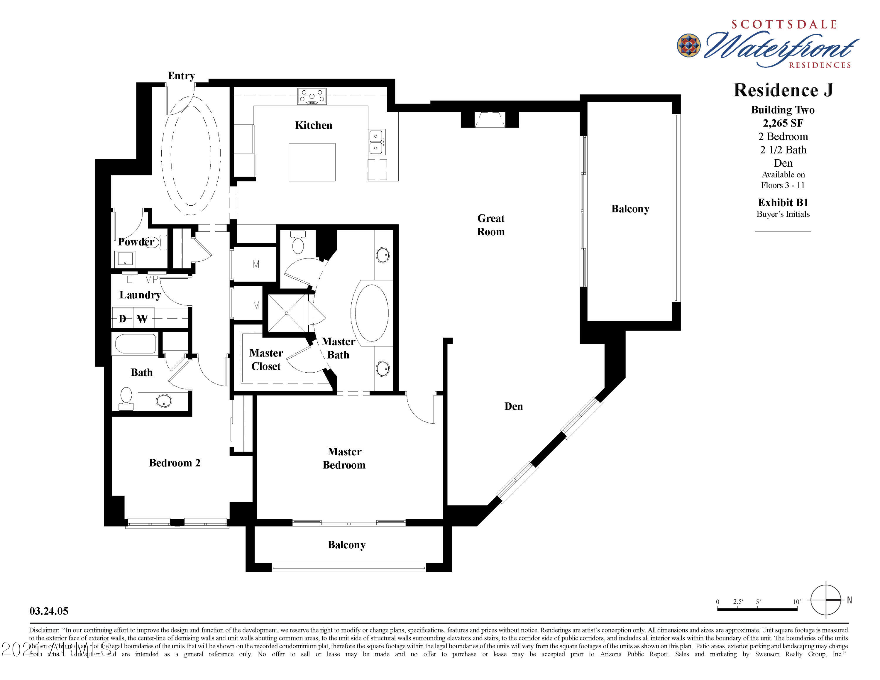 7175 East Camelback Road, Unit 807 Scottsdale, AZ 85251 - Photo 42 of 42 J floor plan