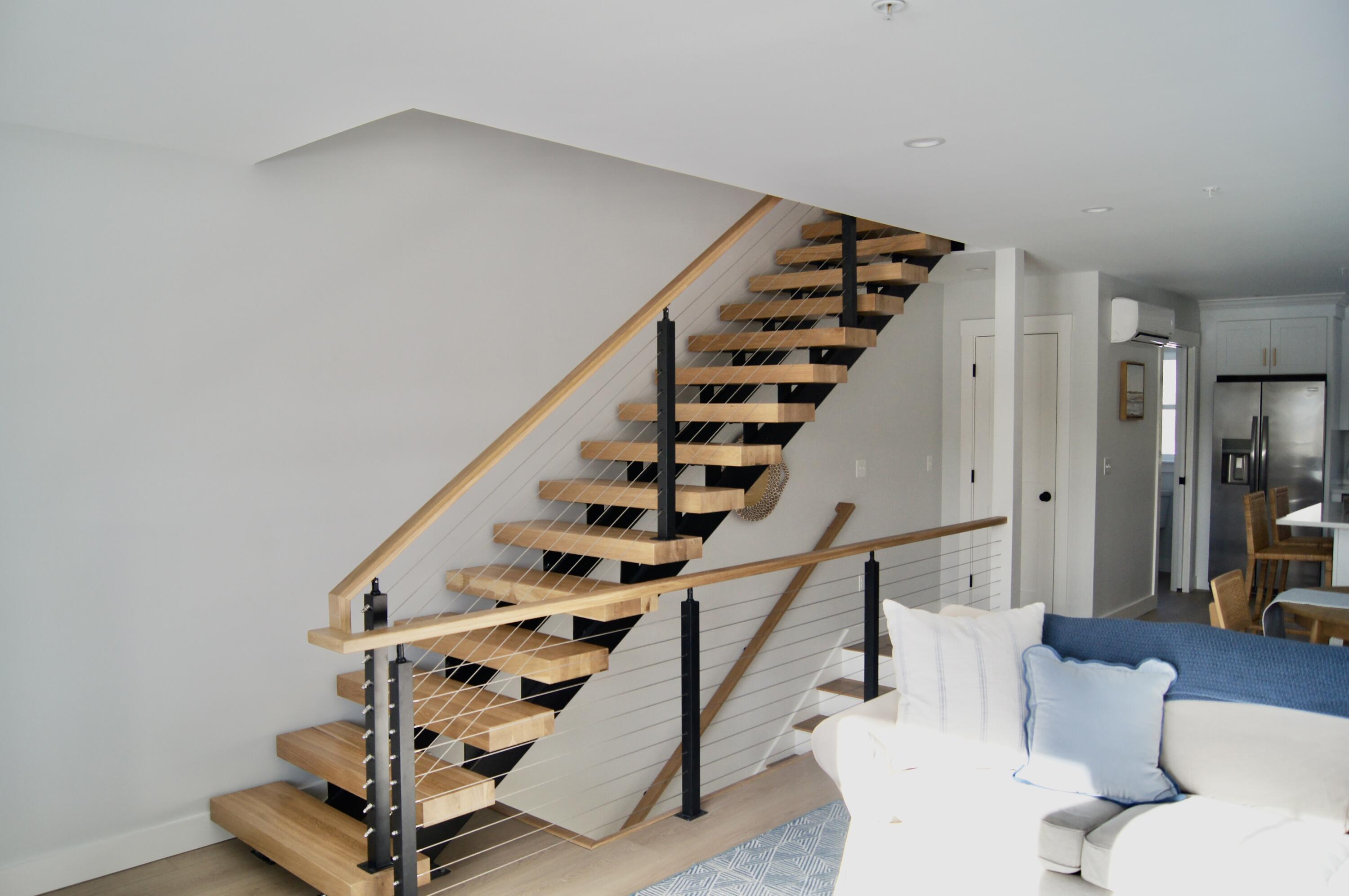 14 Salt Point Drive, Unit 19 Old Orchard Beach, ME 04064 - Photo 14 of 42 living to stairs