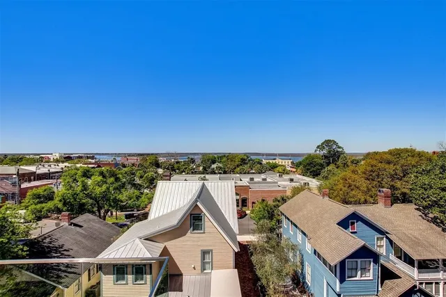 a car parked in front of a building