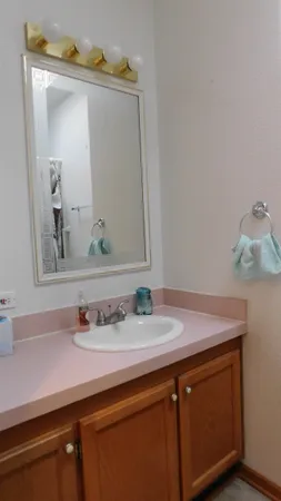 a view of balcony with furniture