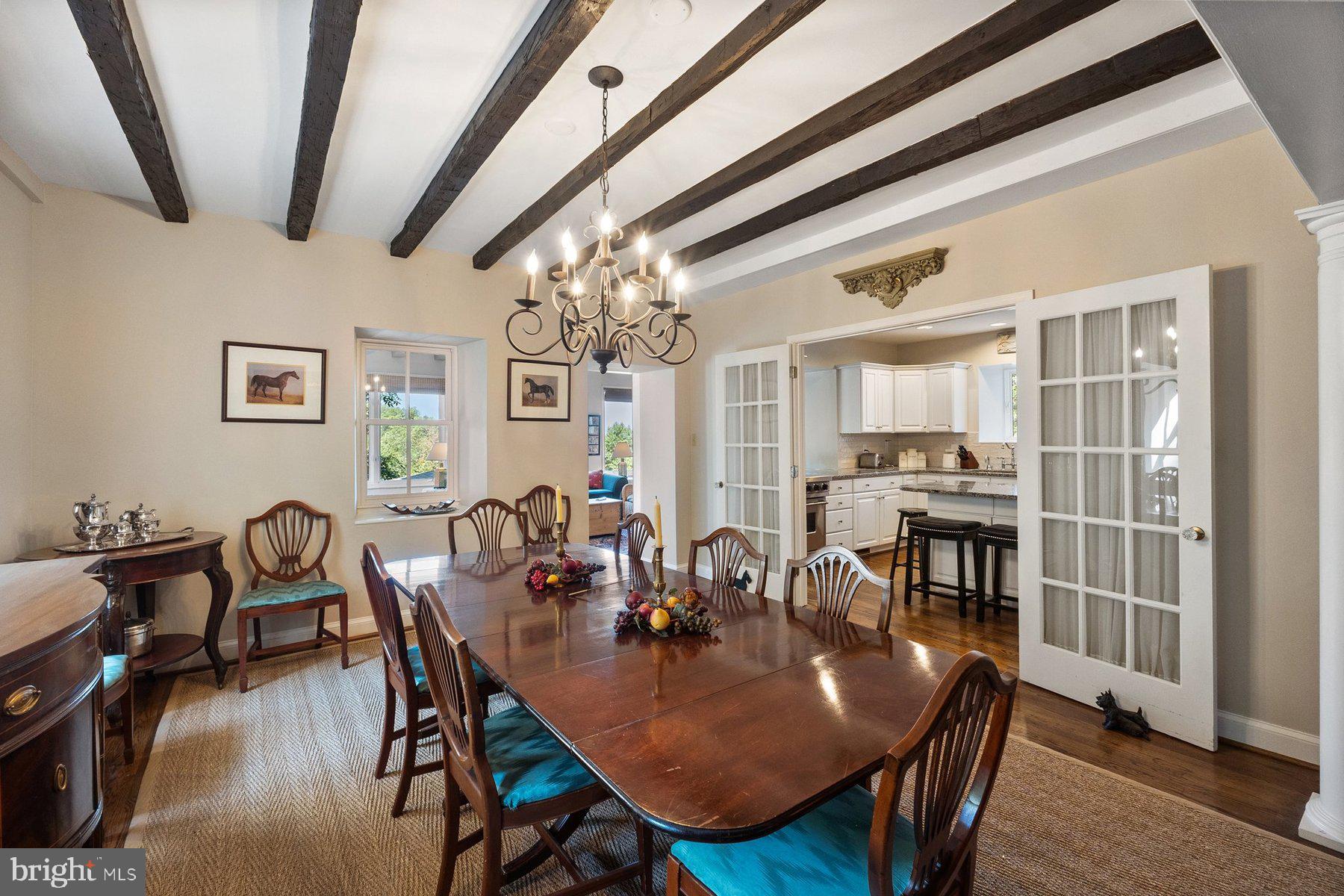 18035 Raven Rocks Road Bluemont, VA 20135 - Photo 11 of 68 Beamed dining room