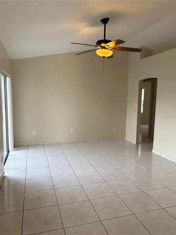 a view of a livingroom with a window
