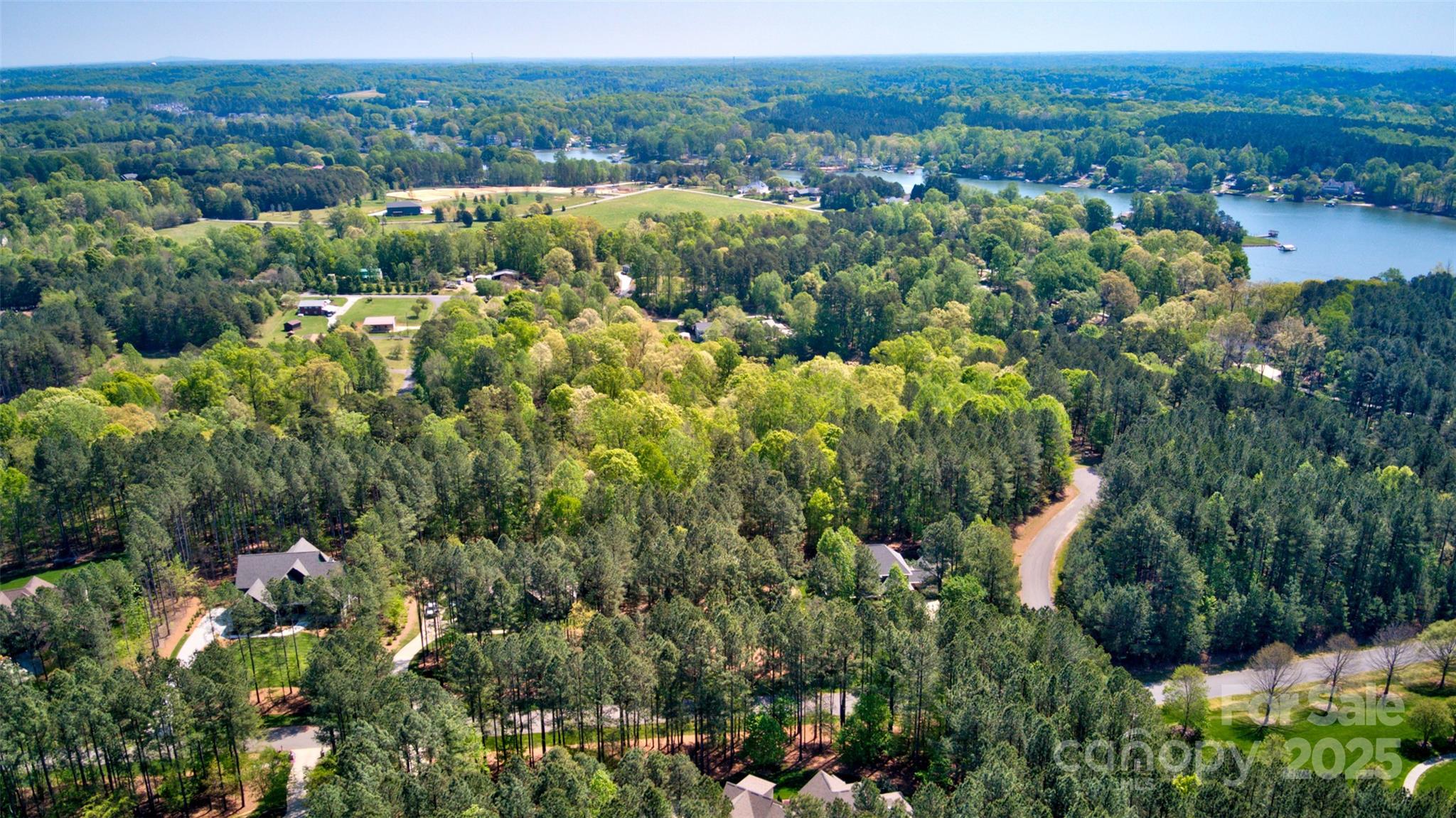 111 Cinder Ridge Court Troutman, NC 28166 - Photo 11 of 23 an aerial view of residential house with outdoor space and trees all around
