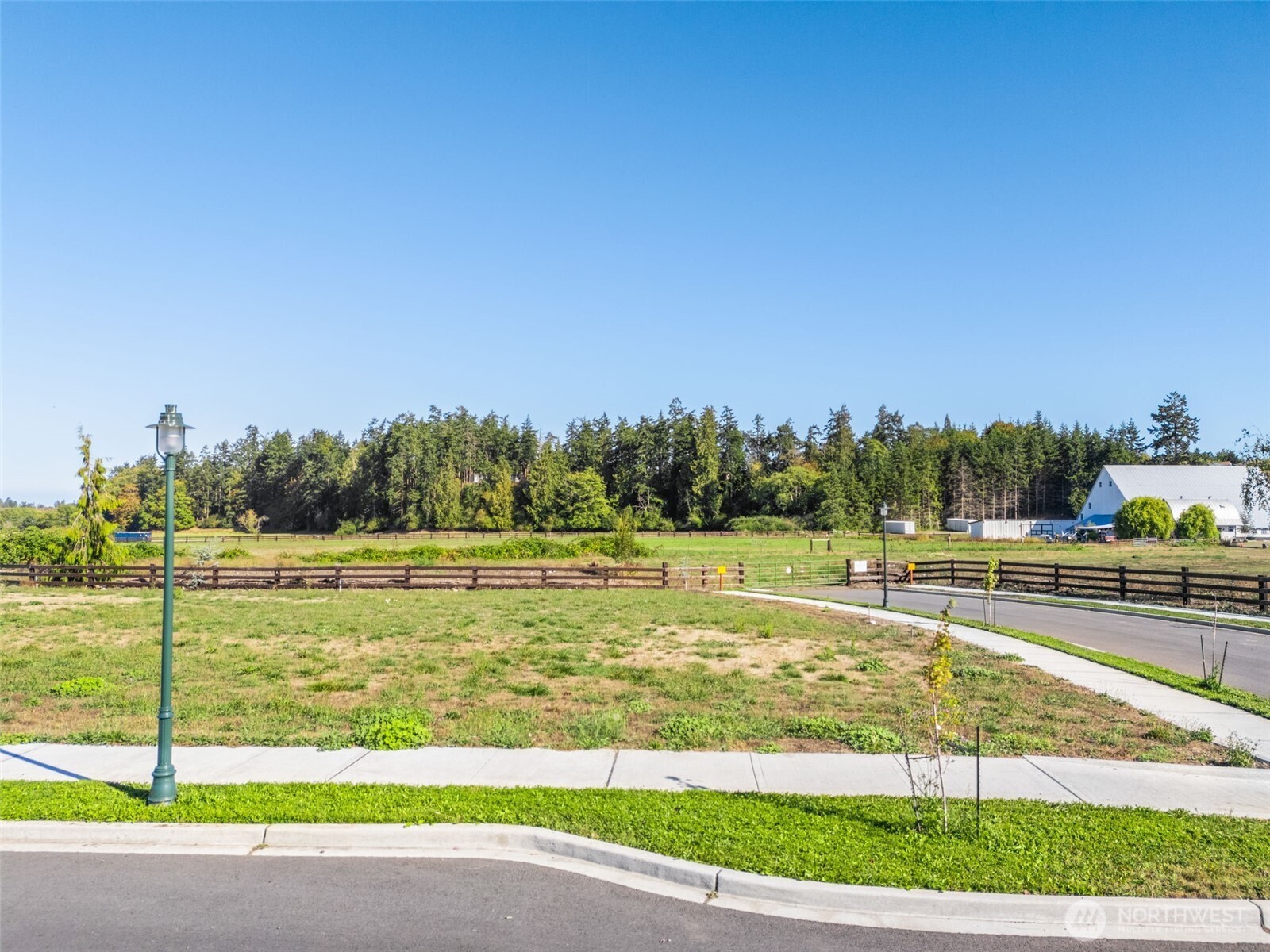 a view of a swimming pool with a yard