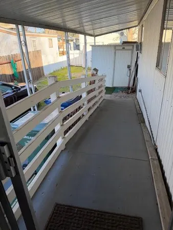 a view of outdoor space and deck