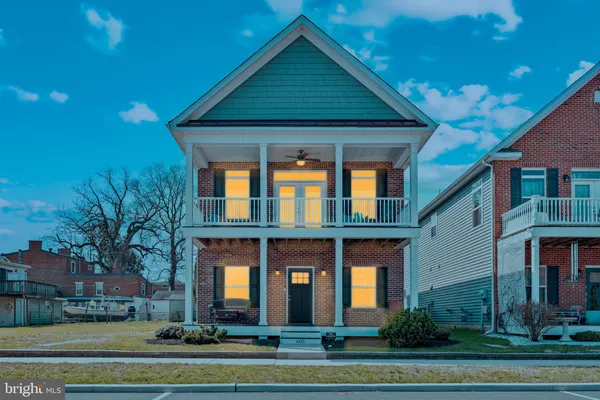 a front view of a house