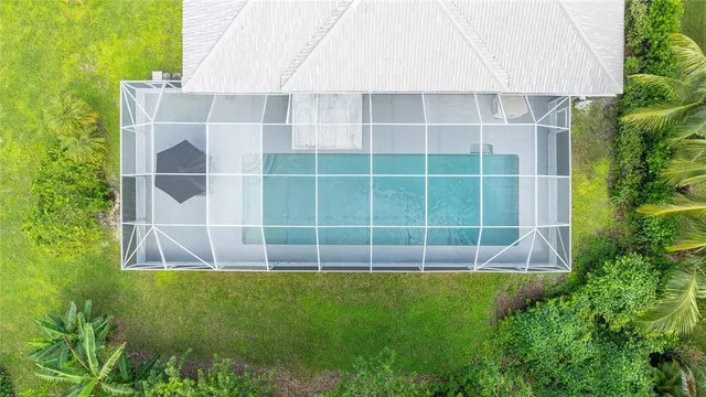 a view of a room with a yard and plants