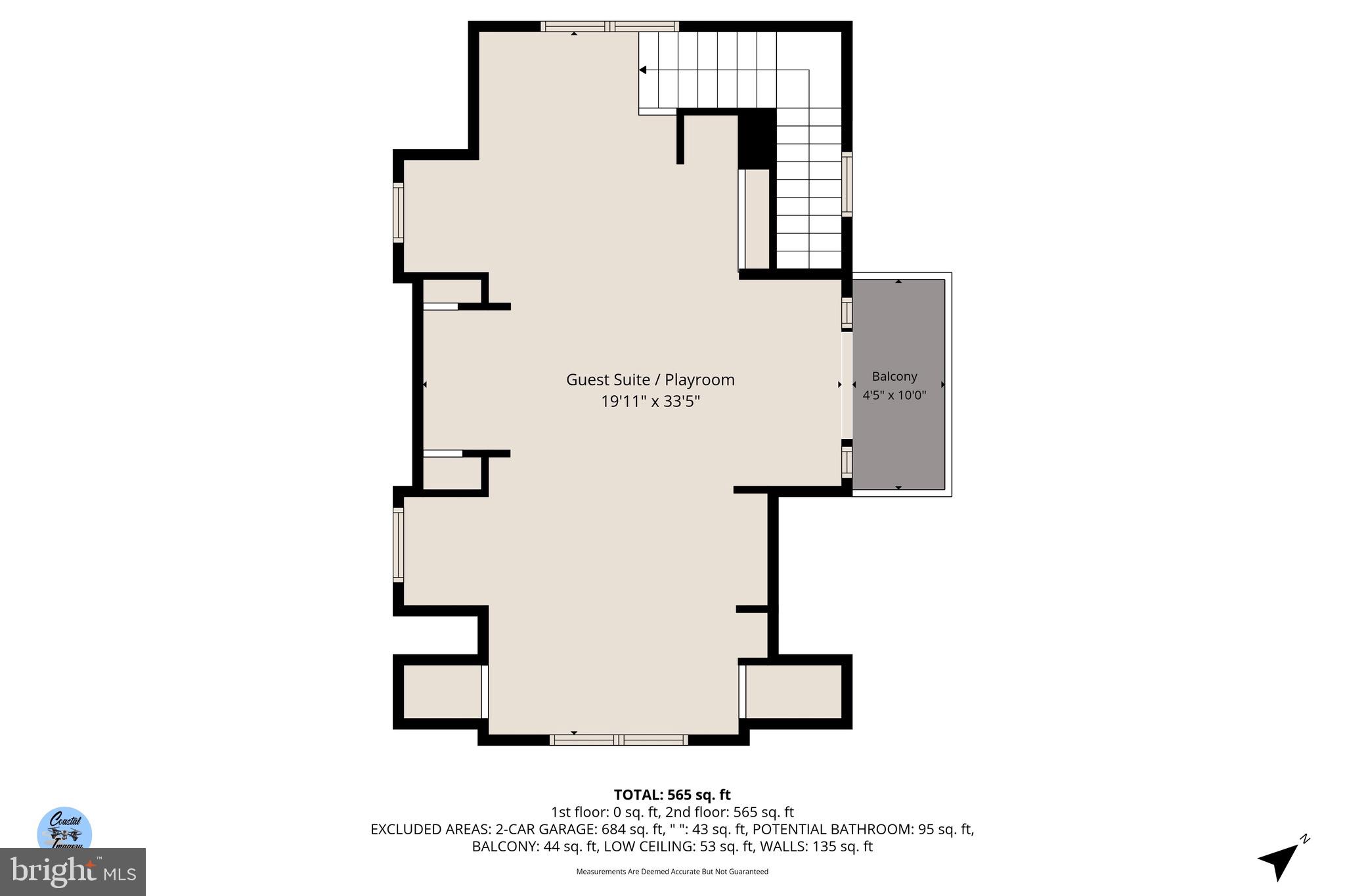 672 Taskmaker Lane Reedville, VA 22539 - Photo 120 of 120 Car/Boat Garage Upper Level Floorplan