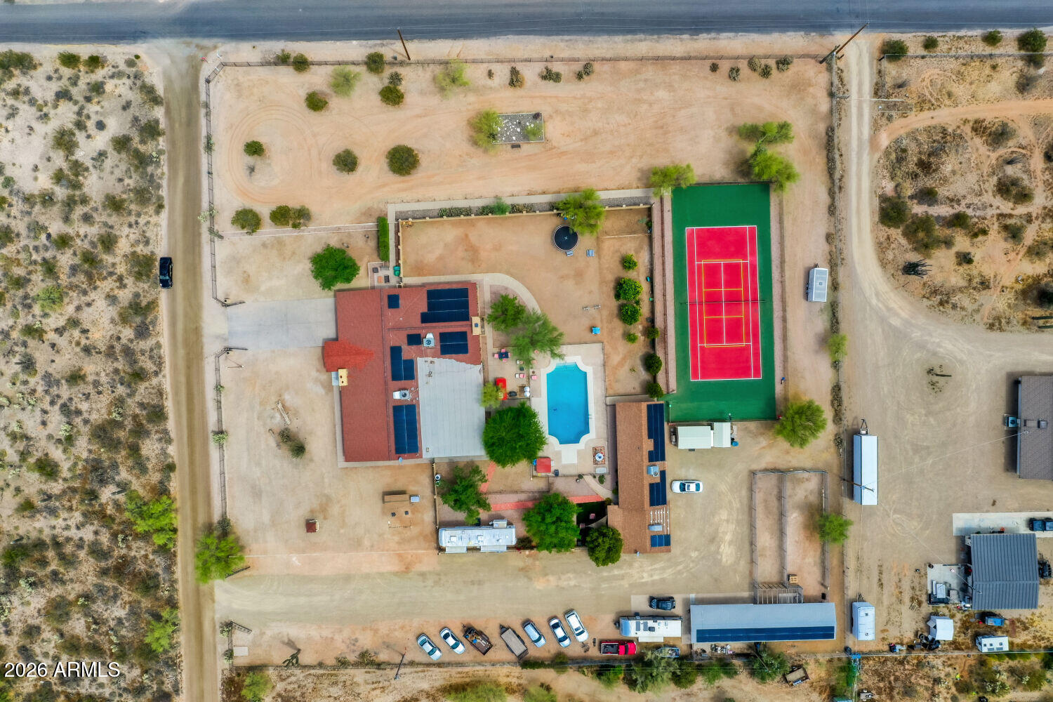 10226 East Iris Road Mesa, AZ 85207 - Photo 43 of 53 Aerial View directly above