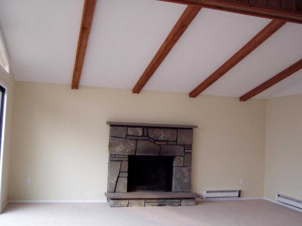 Living room fireplace