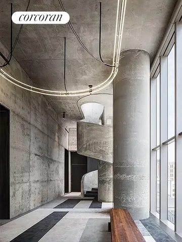 a bathroom with a sink mirror and toilet