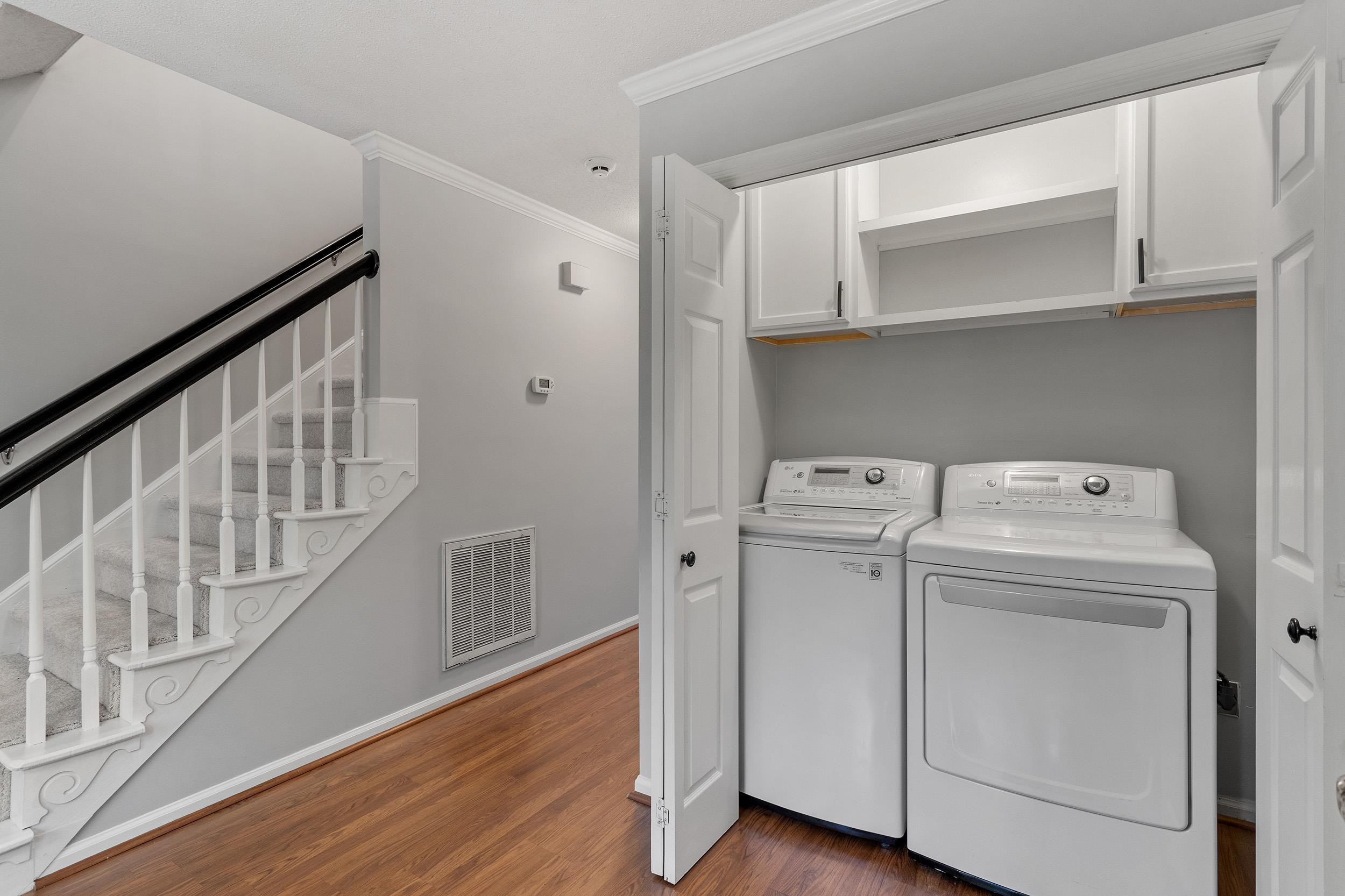 4 Hitching Rack Court Durham, NC 27713 - Photo 27 of 38 a utility room with dryer and washer