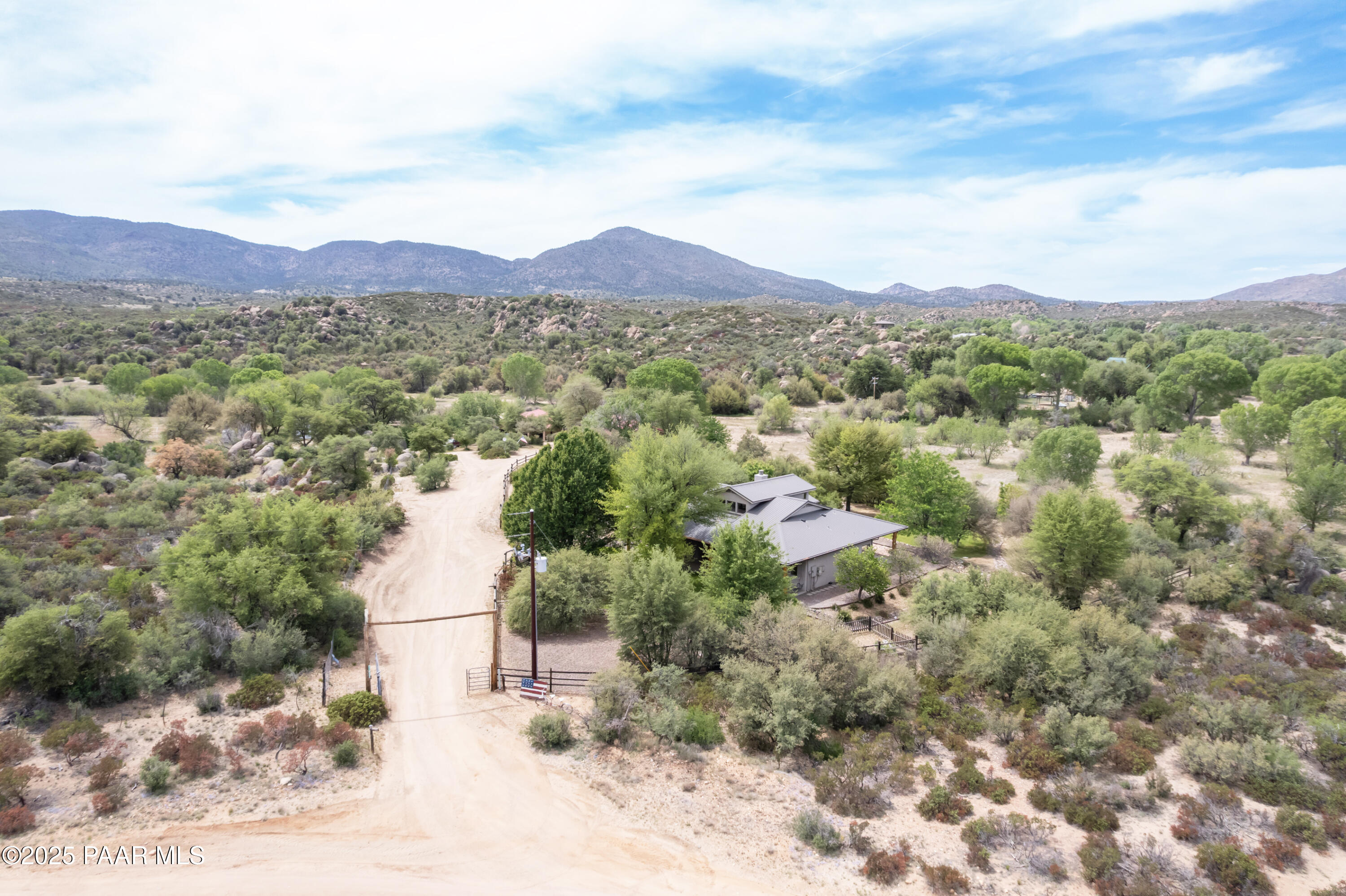 770 Grisby Road Skull Valley, AZ 86338 - Photo 58 of 58 a view of a town with mountains in the background