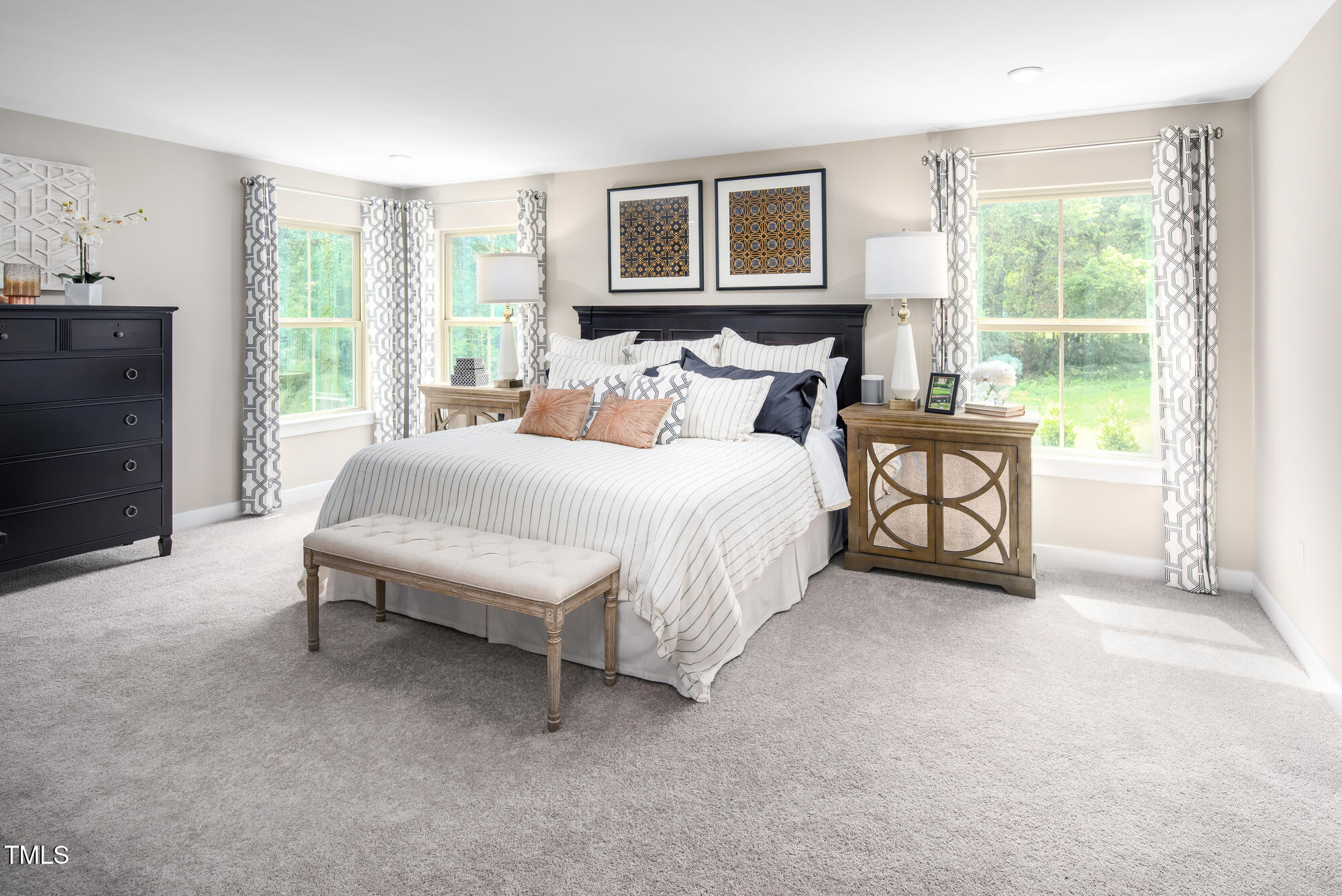 812 Walker Rdg Way Willow Spring, NC 27592 - Photo 17 of 23 a bedroom with a bed and a couch