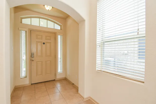 a view of an entryway of a house