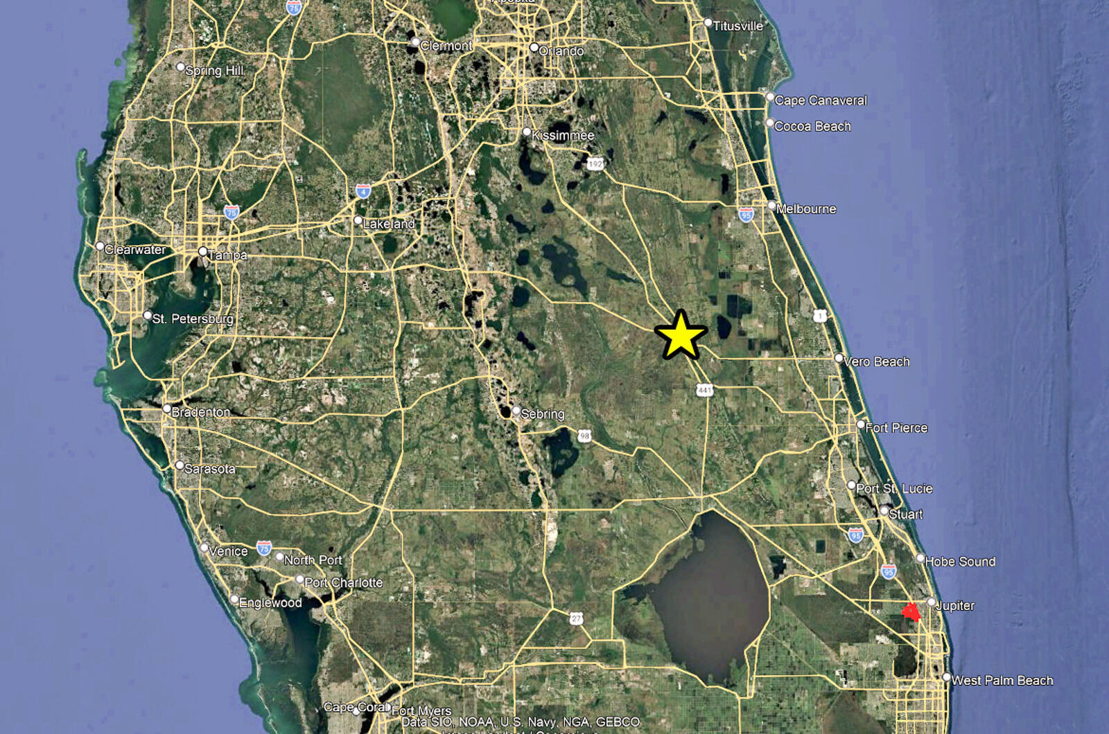 5001 South Kenansville Road Okeechobee, FL 34972 - Photo 17 of 22 17-Map