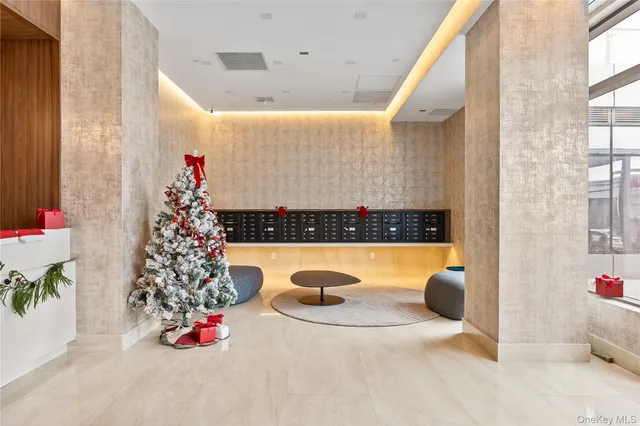 a view of an empty room with windows