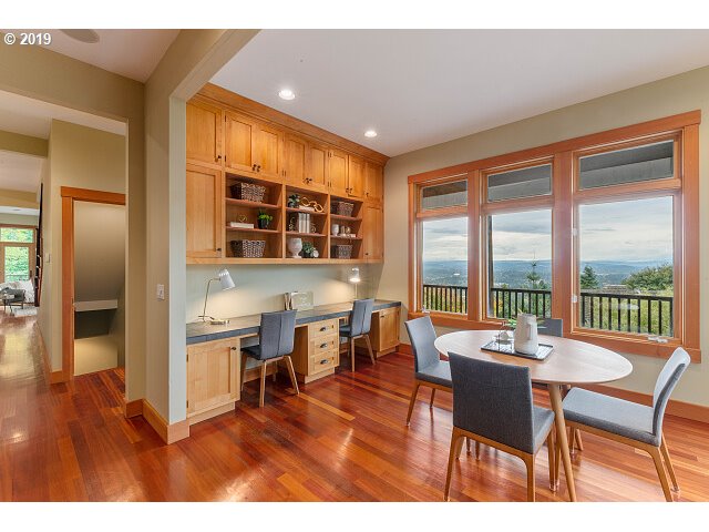 3443 Southwest Doschview Court Portland, OR 97239 - Photo 12 of 32 a dining room with furniture and wooden floor