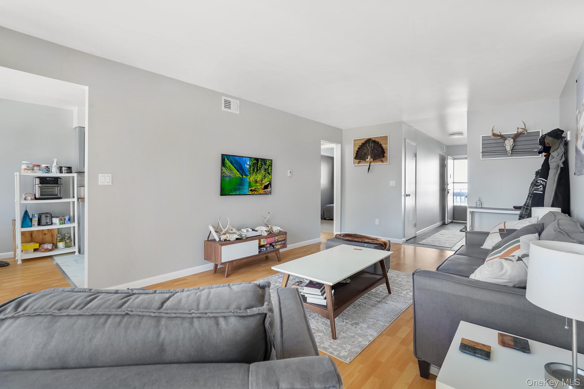26 Cooper Road, Unit 411 Poughkeepsie, NY 12603 - Photo 5 of 17 Living room featuring light wood-style floors and baseboards