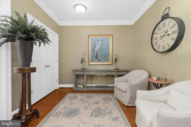 a living room with a couch and a table