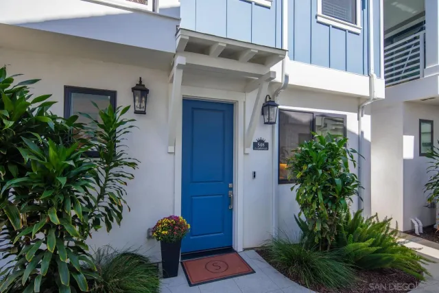 a view of front door of house