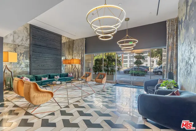 a living room filled with furniture