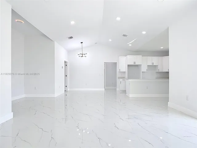 a view of an empty room