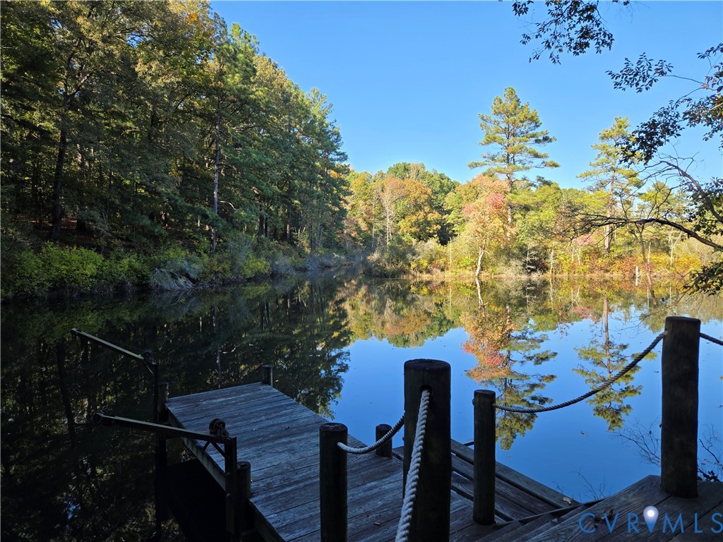 2198 Old Church Road Mechanicsville, VA 23111 - Photo 8 of 50 Dock area with a water view and a forest view