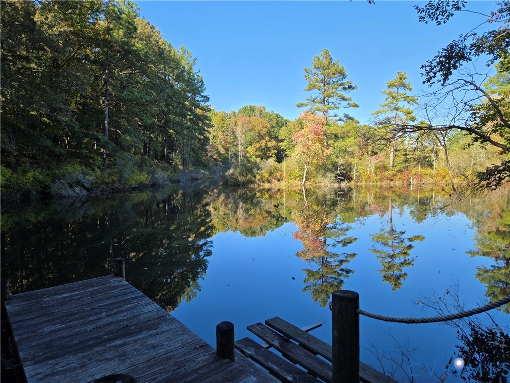 2198 Old Church Road Mechanicsville, VA 23111 - Photo 9 of 50 Dock area featuring a water view and a view of tre
