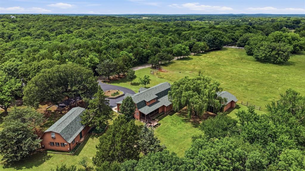 570 Ayres Road Bells, TX 75414 - Photo 39 of 40 an aerial view of a house with a yard