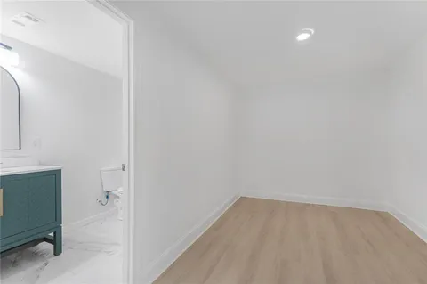 a view of a room with closet