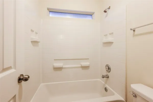 a close up of a bathtub