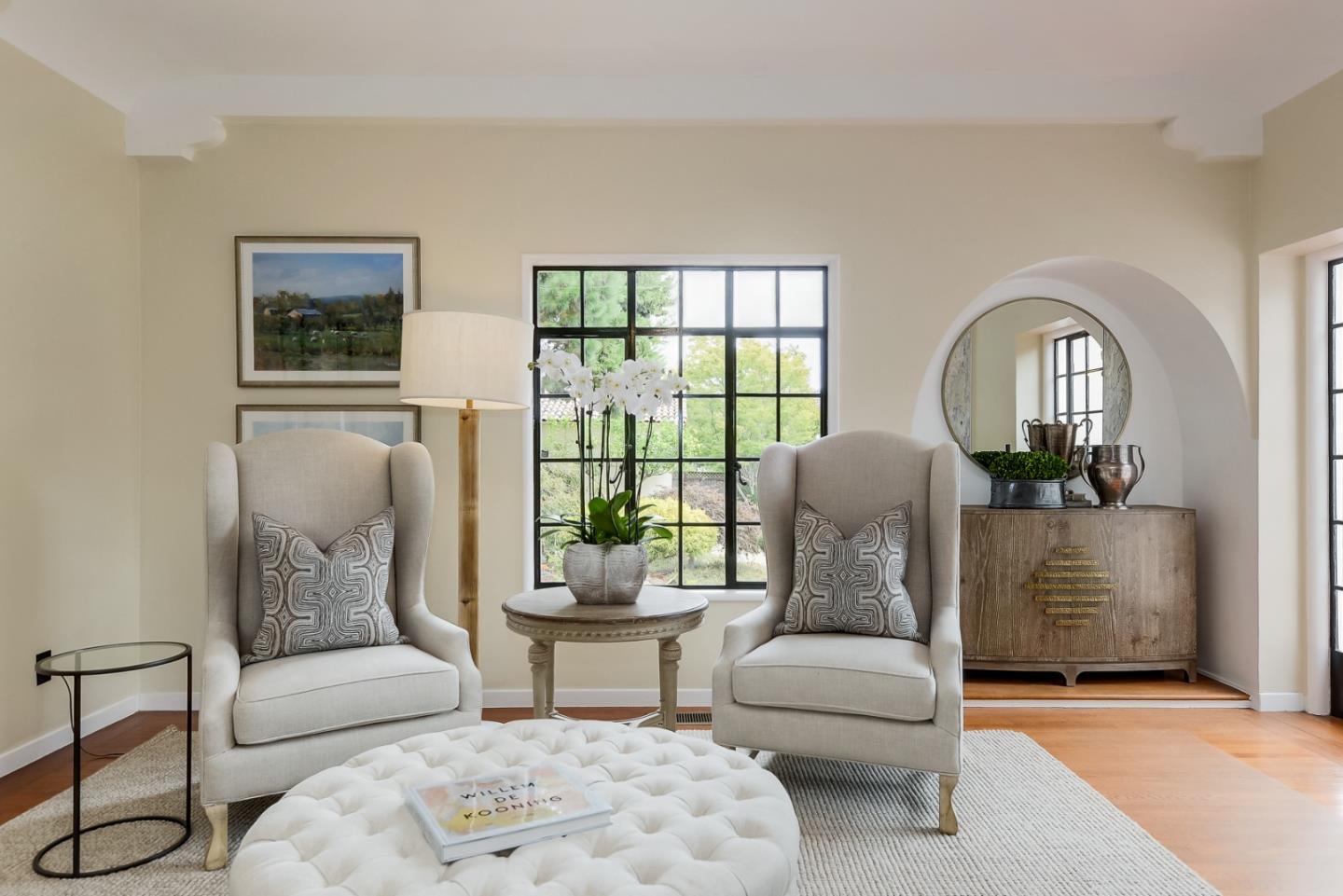 125 Alturas Drive Burlingame, CA 94010 - Photo 23 of 59 a living room with furniture and a large window