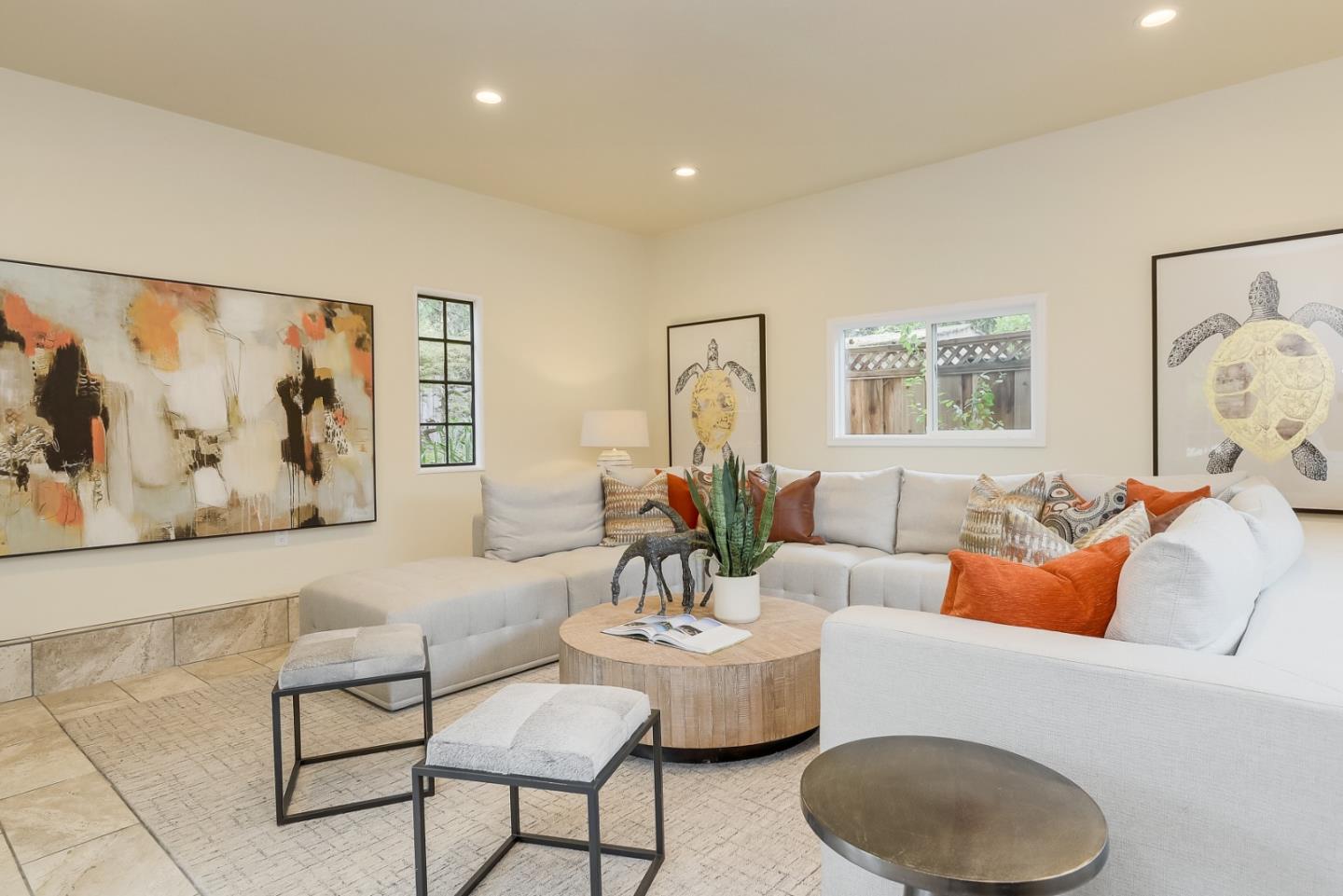 125 Alturas Drive Burlingame, CA 94010 - Photo 47 of 59 a living room with furniture and painting on the wall