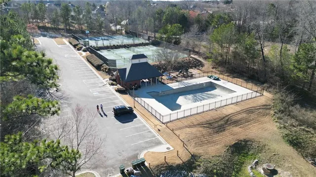 a view of a hallway with seating area
